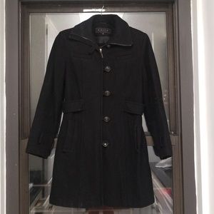 Giacca Fitted Military Single-Breasted Peacoat